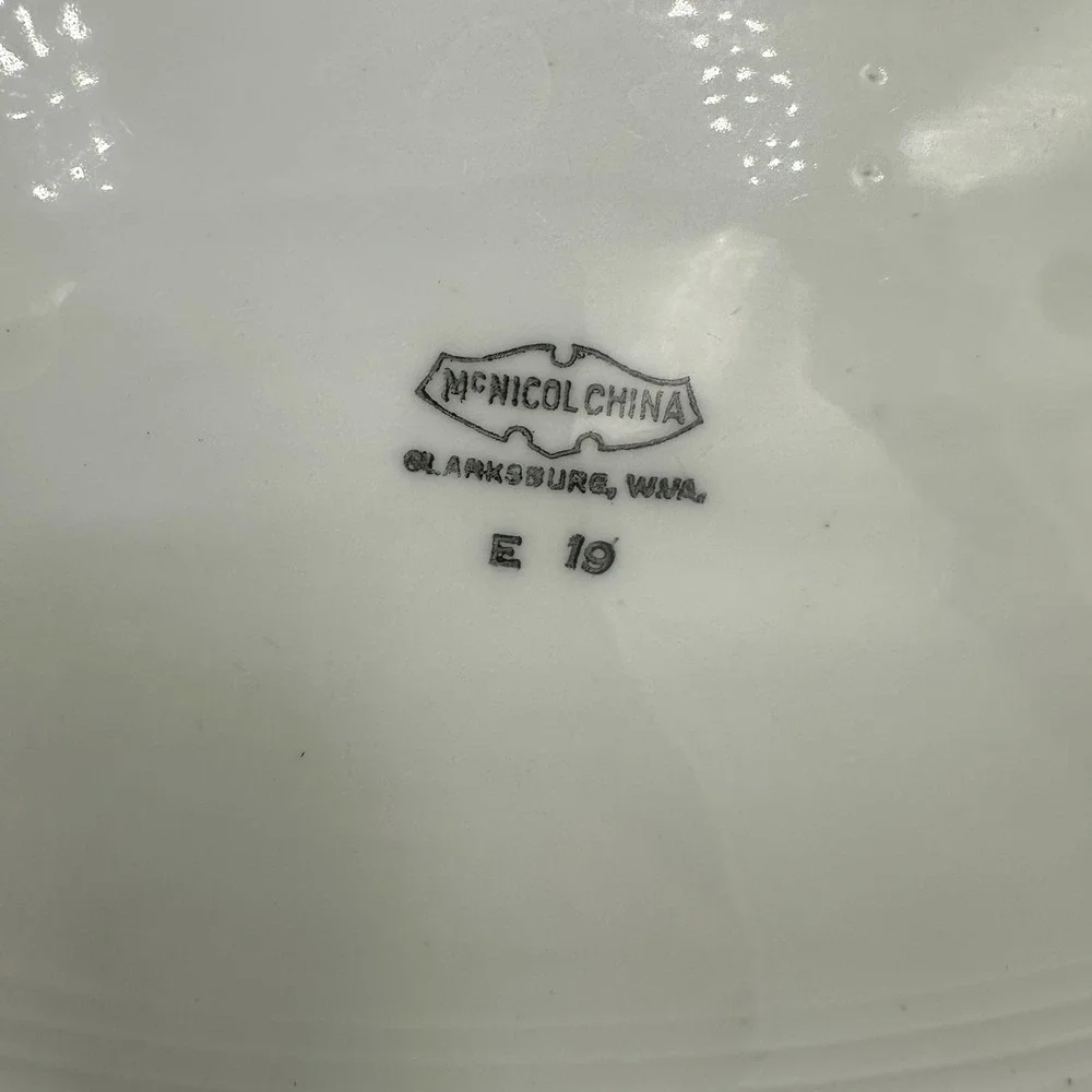 McNicol China vintage oval